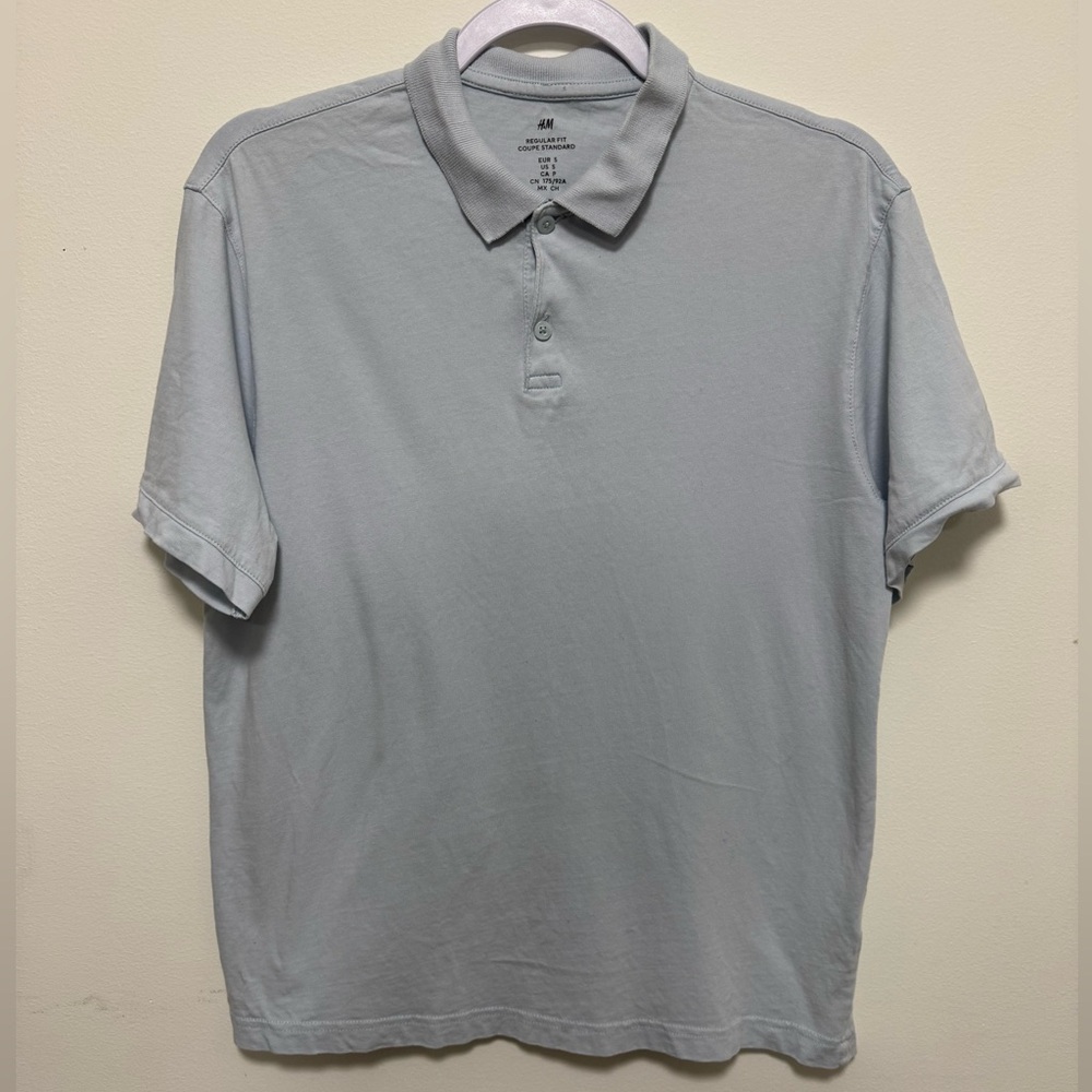 H&M Sky Blue Polo Shirt